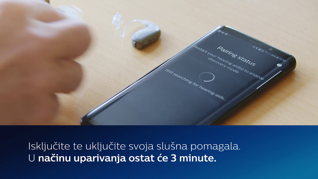 Kako upariti slušna pomagala Philips HearLink i Android