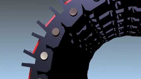 5- Fachkette - Autodesk Inventor Studio (Animated Chain in Autodesk Inventor)