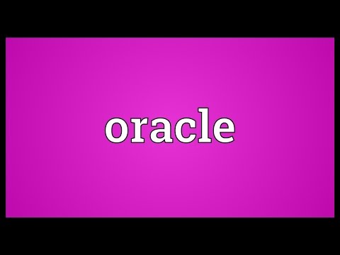 Oracle Meaning