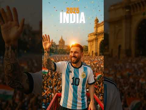 Lionel Messi Arrives in India 🇮🇳 | The GOAT Tour Begins 🐐🔥