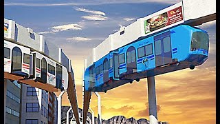 Elevated Train Driving Simulator: Sky Tram Driver - Level 8 screenshot 5