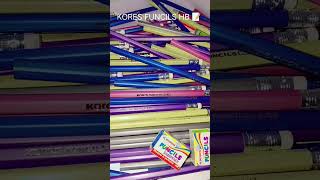 Kores Funcils Hb Pencils , Attractive Body Colours ,Rubber Tip Pencils