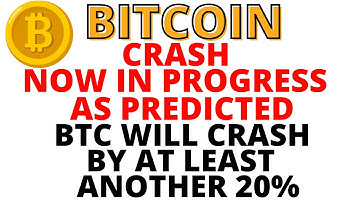 Bitcoin CRASH Now Resuming as Predicted- BTC Signals Nailed it! New Lows Coming at Least A 20% CRASH