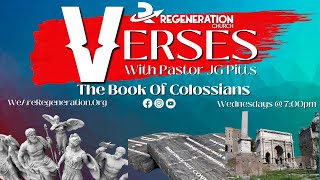 Verses Bible Study - Colossians - Pastor JG Pitts