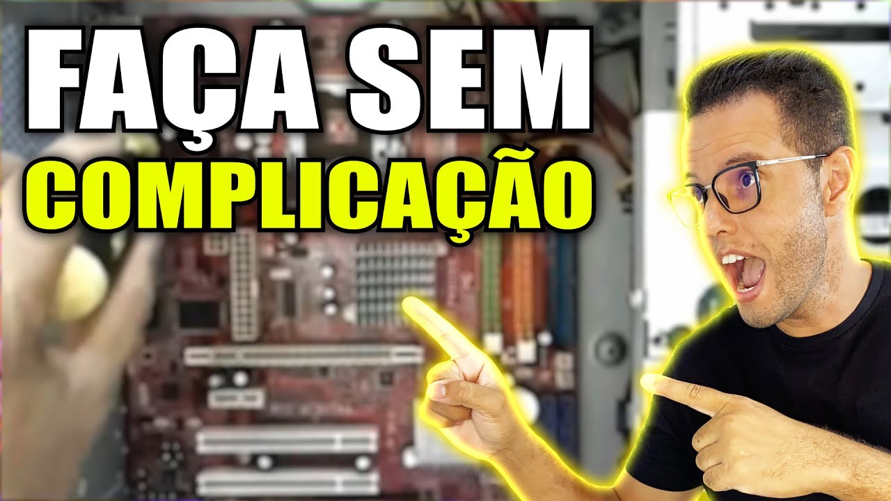 COLOCANDO PLACA MÃE NO GABINETE E LIGANDO OS FIOS