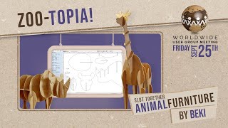 Zoo-topia Slot Together Animal Furniture by Beki | Vectric Worldwide UGM 2020 screenshot 1