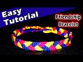 DIY Braided Friendship Bracelet - Easy Tutorial For Beginners || CW