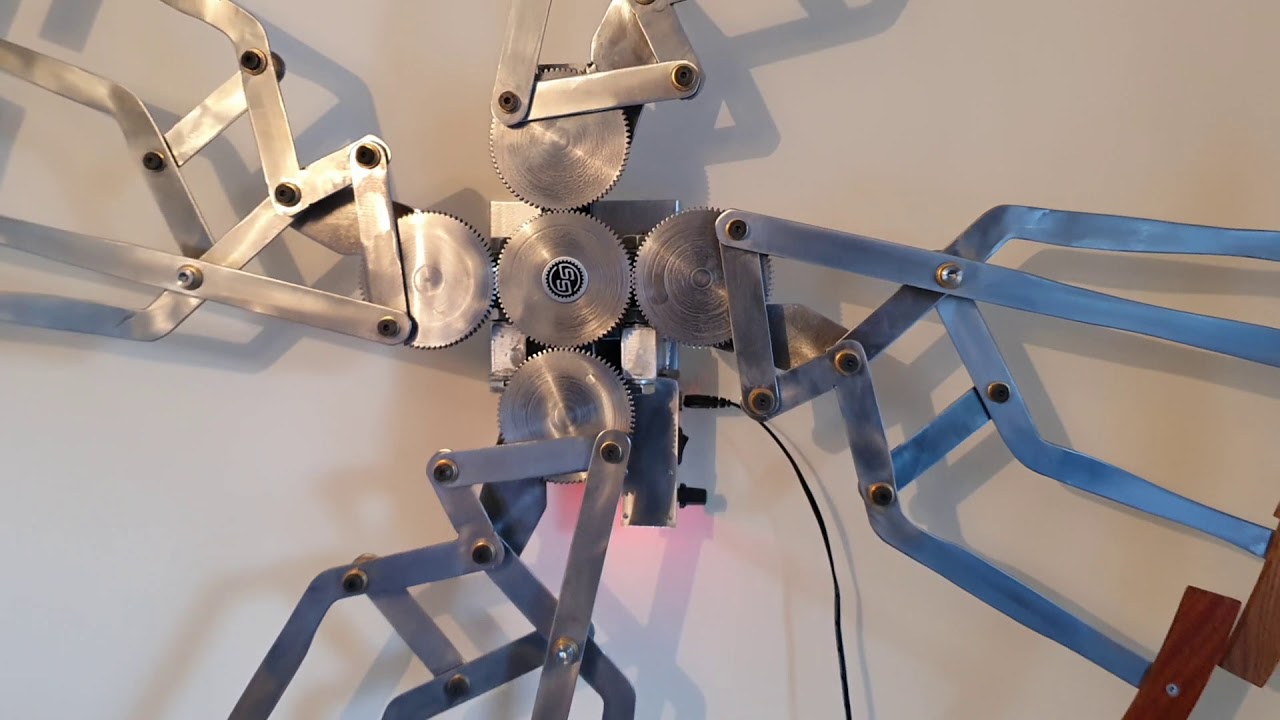 Mechanical wall  art Time is a Crutch