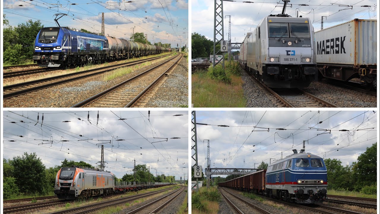 Zugverkehr/Trains at Saarmund - 31/5/24