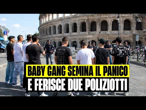 Video BABY GANG SEMINA IL PANICO IN STRADA E POI FERISCE DUE POLIZIOTTI - ROMA