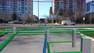 Augmented reality visualization of GIS data - stability test