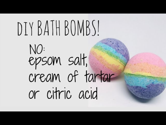 DIY BATH BOMB!! (without citric acid, epsom salt, cream of tartar) 