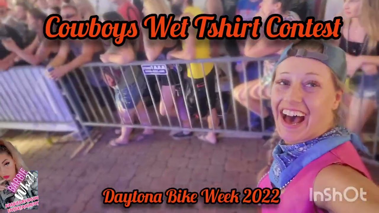 Daytona Bike Week Official Wet Tshirt Contest Celebrating Women for 25 years with TKN aka Cowboy