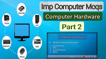Computer Hardware Imp and Repeated MCQs I Part 2 I Imp for all Exams