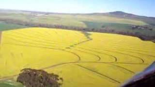 KR2 flies over Canola fields