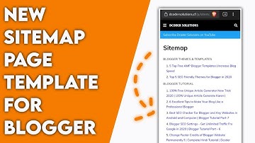 New Sitemap Page Template For Blogger  | Numbering, Stylish UI, Fully Responsive and Much More