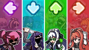 FNF Character Test | Gameplay VS Playground Mod: VS Monika.EXE V2 — All Characters (16 Characters)