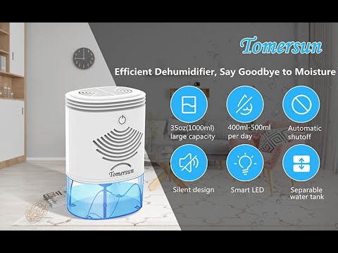 Capacity,Portable and Mini Dehumidifier for Closet,RV,Basement,Bedroom,Bathroom,Kitchen,Wardrobe 1000ml TOMERSUN Dehumidifier Small Dehumidifier with 35oz 