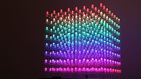 Assembly The 8x8x8 RGB LED CUBE video reference Part1