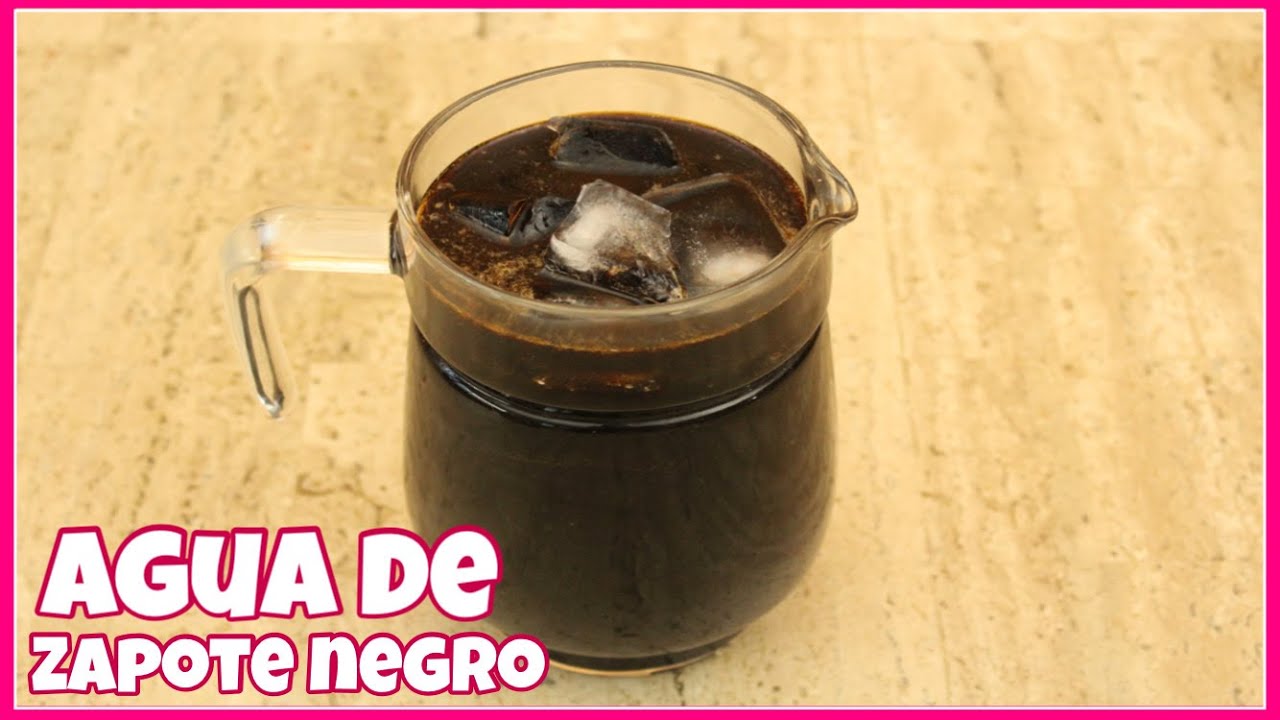 AGUA DE ZAPOTE NEGRO DELICIOSA RECETA YouTube