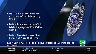 California man accused of kidnapping child after Roblox interaction