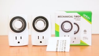 BN-LINK 24 Hour Mechanical Timer with Grounded Pin  BND-60 U47 (2 pack)