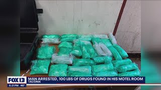 Roughly 100 pounds of drugs found in Tacoma motel room | FOX 13 Seattle