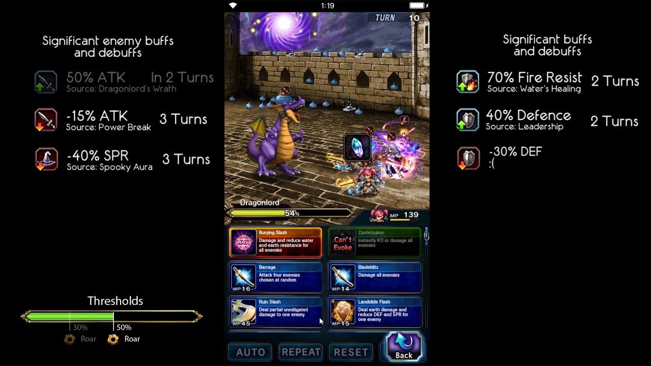 [FFBE GL] Dragonlord's Challenge (No companion; All missions; No Gold ...