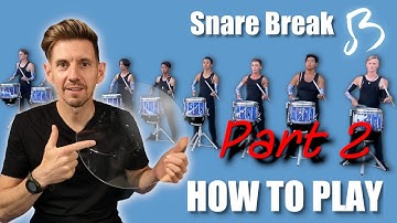 Learn Blue Devils 2022 Drum Solo Snare Break PART 2