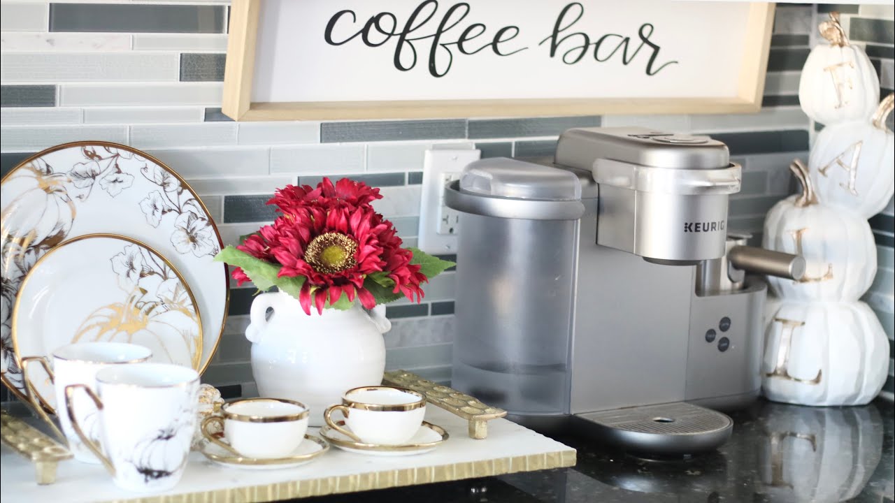 Stylish Bathroom Counter Organizer With Coffee Station - Temu