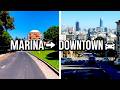 [4K] How Scenic Is This San Francisco Drive? 🚗 Marina Blvd to Downtown via Presidio &amp; Bush St 🌉