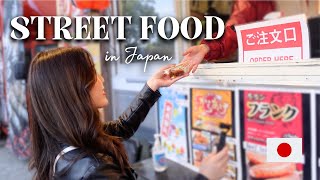How to Order at Japanese Festivals | Food Stalls in Japan 🇯🇵 (お花見)