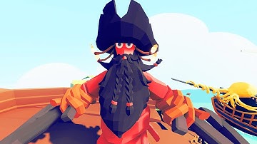 TABS - Pirate Faction! BLACKBEARD vs EVERY UNIT - Totally Accurate Battle Simulator