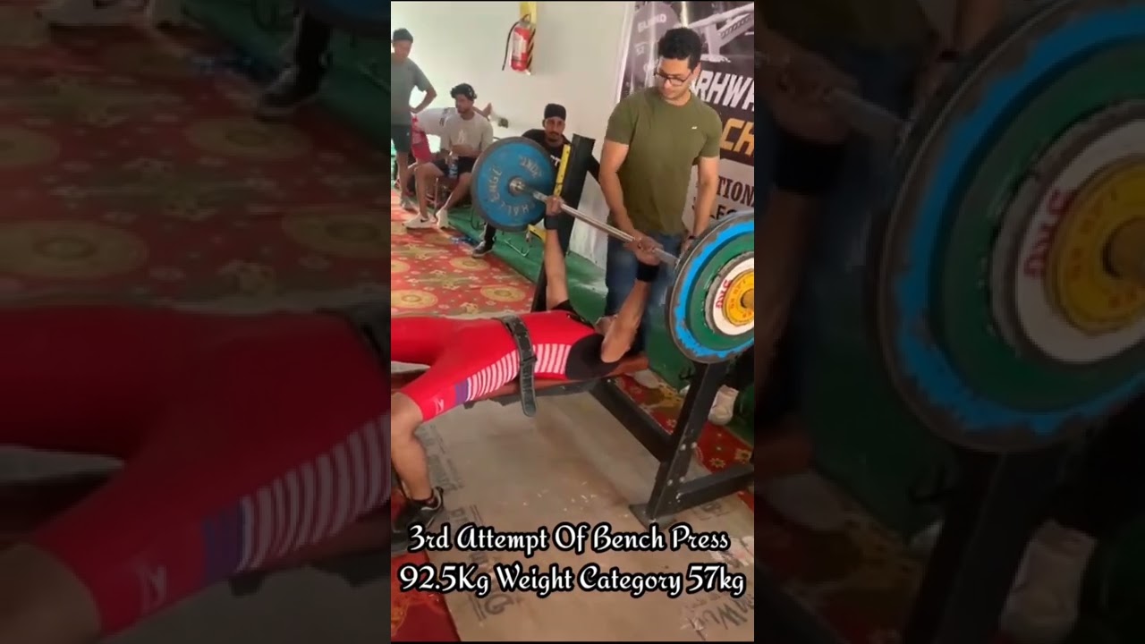 Competition bench press sultan Ali Khan gym