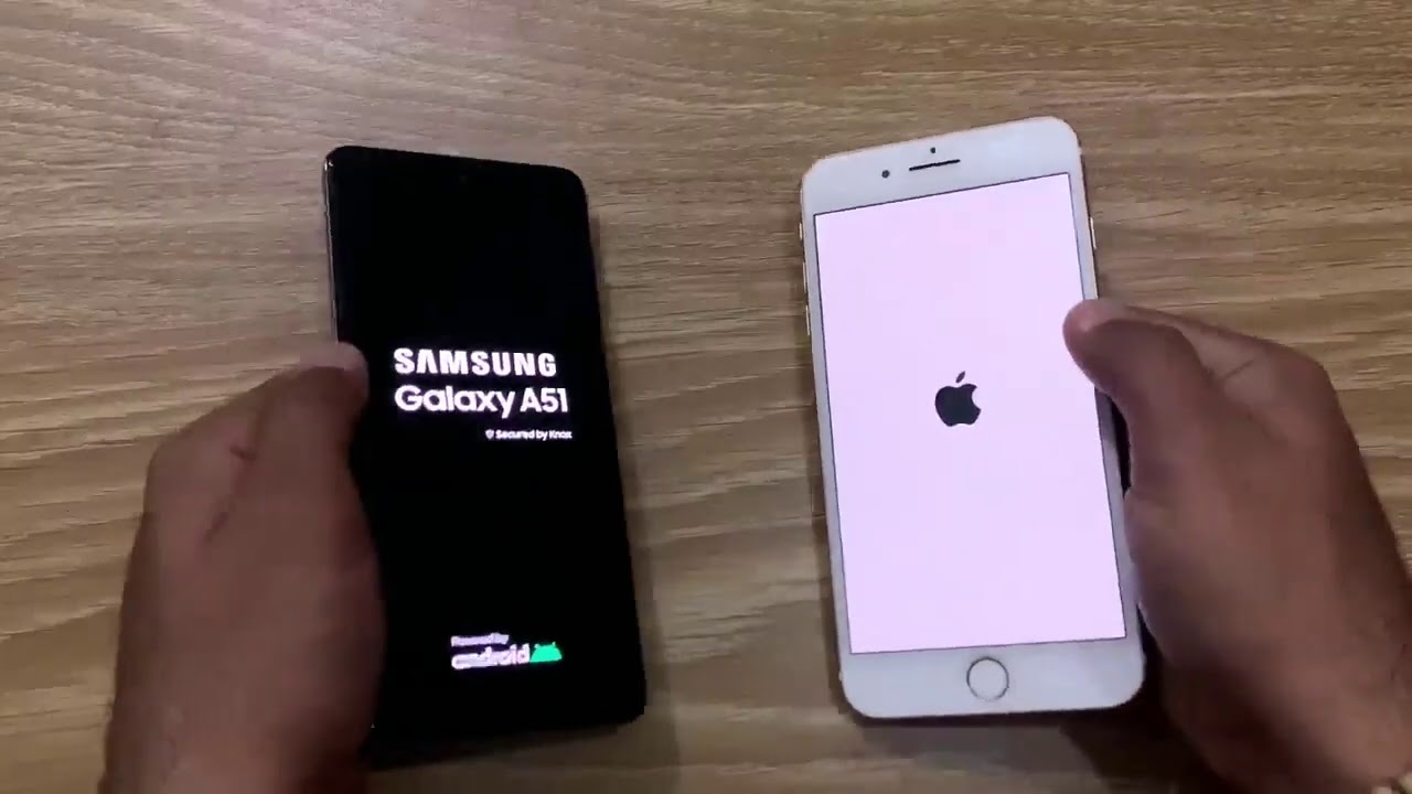Samsung galaxy A51 VS iphone 7 plus-Speed test. - YouTube