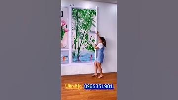 Tranh 3D dán tường siêu nét khổ lớn