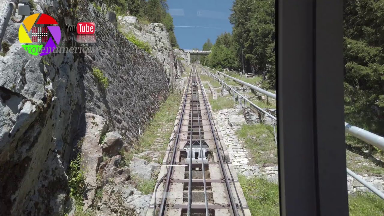 Funiculaires et train panoramique du barrage d'Emosson, aller/retour intégral, Osmo pocket DJI.
