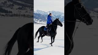 A black 🐎 girl riding.#shorts #horse #horsegirl