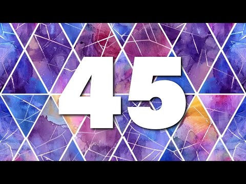 Blue and Purple Triangles | Silent Countdown Timer | 0:45