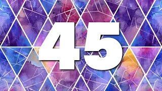 Blue and Purple Triangles | Silent Countdown Timer | 0:45