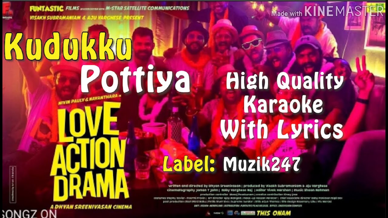 Kudukku  Love Action Drama  Kudukku Pottiya  Studio  Karaoke With lyrics  in English  Karaoke