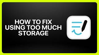 How To Fix Goodnotes Using Too Much Storage! Tutorial