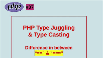 PHP Type Juggling and Type Casting