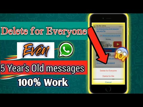 iPhone |How to Delete Even 5 years Old Whatsapp Messages for everyone | Delete for everyone