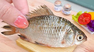How To Make Delicious Miniature Deep Fried Fish With Sweet Sour Recipe  🐟 By Tina Mini Cooking
