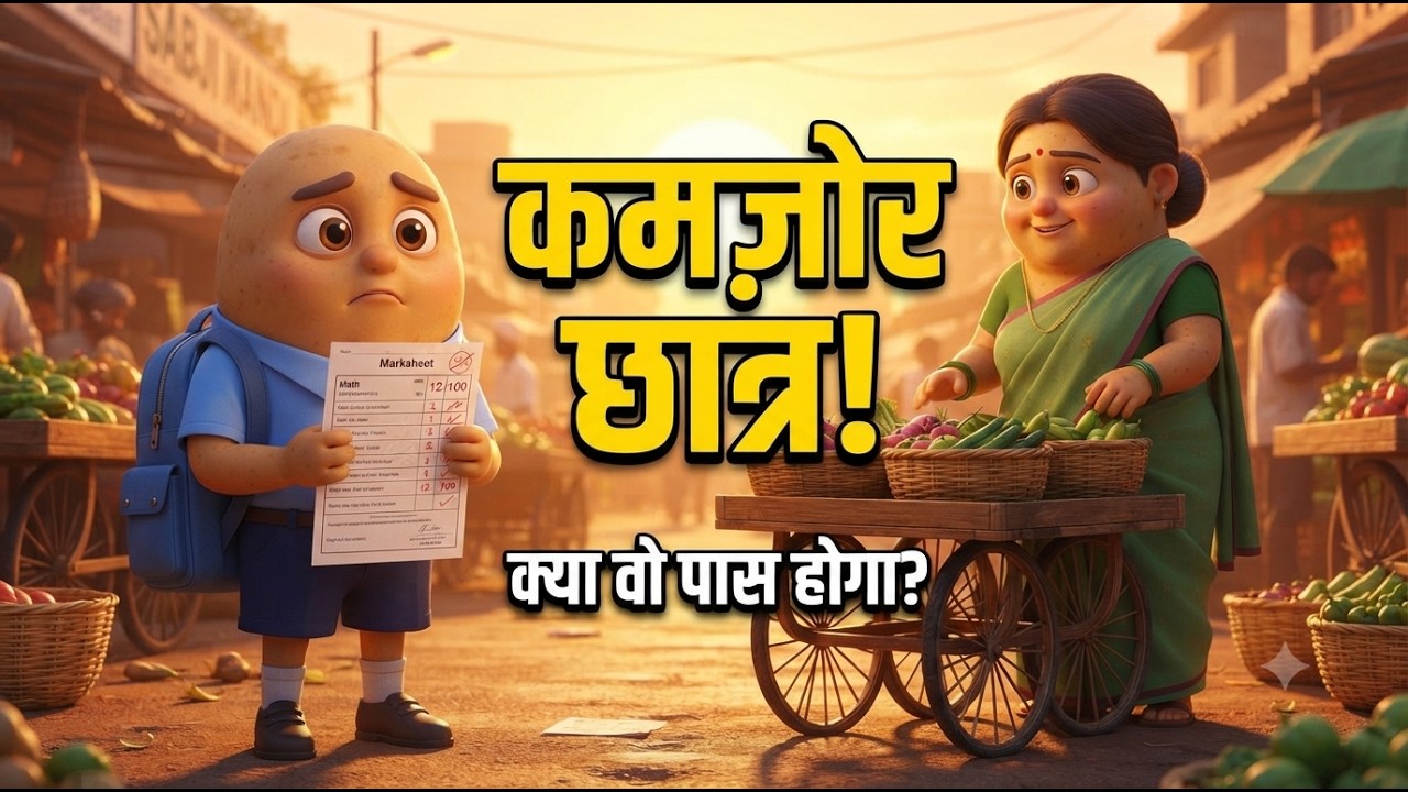 📚 पढ़ाई में कमजोर आलू ने 10वीं कैसे पास की? 🥔😭 | दिल छू लेने वाली कहानी | Fun With AI