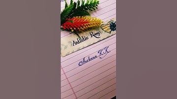 Cursive handwriting | Name writing 2 #shorts #youtubeshorts #handwriting