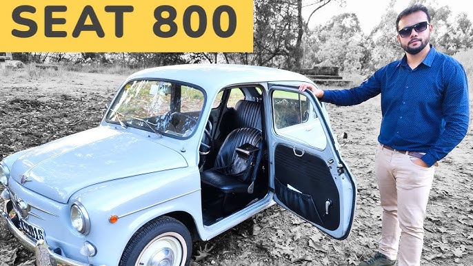 Coche 600 de metal con cesta de flores en la baca en 4 colores