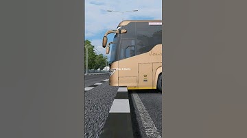 Scania Bus On Devider 😍😘😍 #shorts