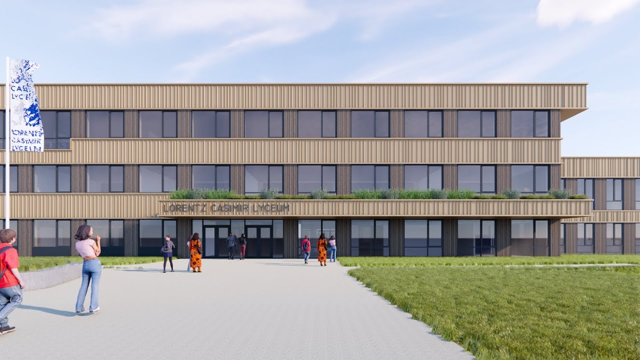 Nieuwbouw Lorentz Casimir Lyceum Eindhoven - YouTube
